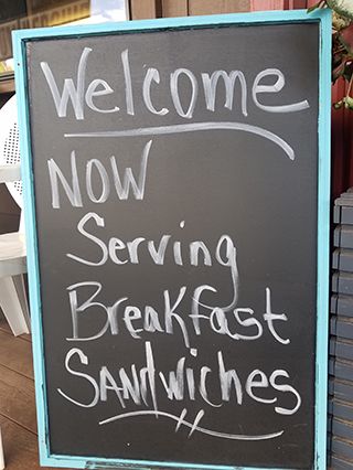 Now Serving Breakfast Sandwiches