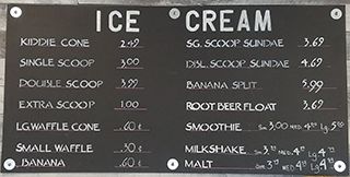 Ice-Cream Menu